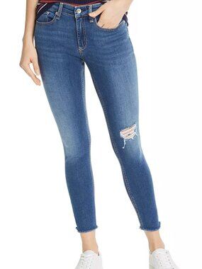 Rag & Bone “Cate” Mid-Rise Ankle Skinny Jeans